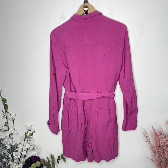 BODEN Cosima Romper Belted Berry Sorbet Pink {WW46} - Picture 5 of 7